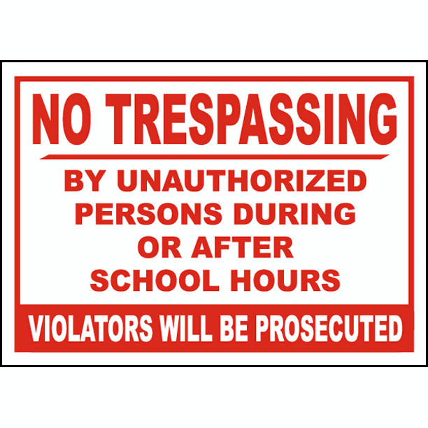 5-Pack Stripes Blue Window Cling No Trespassing CGSignLab 27x18 5-Pack Stripes Blue Window Cling No Trespassing CGSignLab 27x18